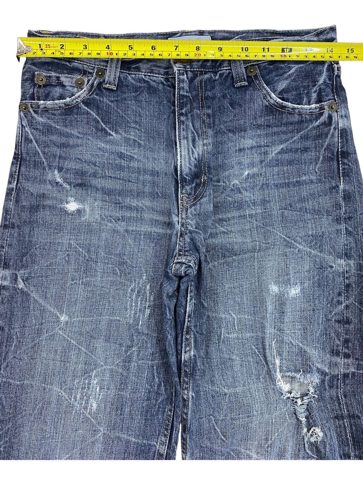 Japanese Brand If Six Was Nine Thunder Wash Style Embroidered Jeans Size US 29 - 9 Thumbnail