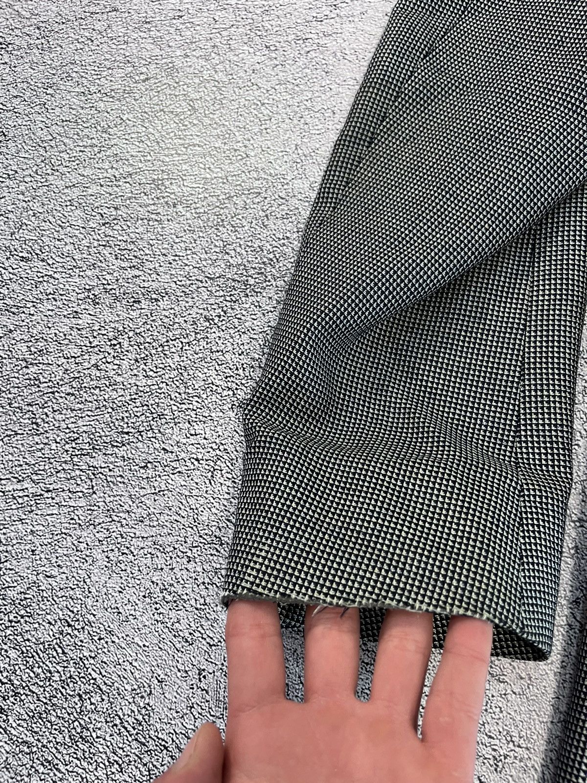 Versace Versace Mens Blazer Jacket Silk Rayon Viscose Gray Size 54R Size 54R - 12 Thumbnail