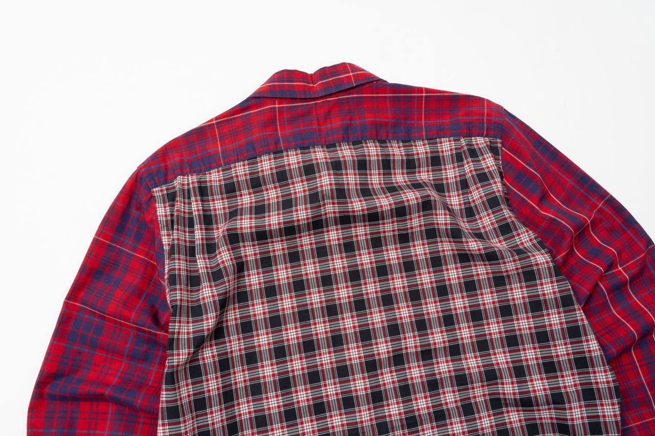 Paul Smith 🔵 PS PAUL SMITH Tailored Fit Checked Red Plaid Shirt Size US M / EU 48-50 / 2 - 16 Thumbnail