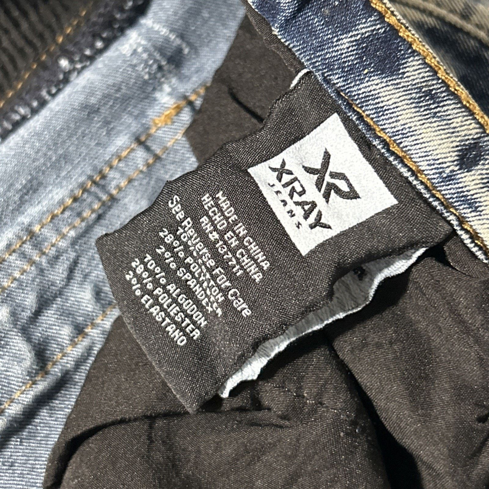 Xray Footwear Grunge Rips Acid Wash Straight Leg Jeans 34x30 Hamilton Size 34" / US 12 / IT 48 - 4 Thumbnail