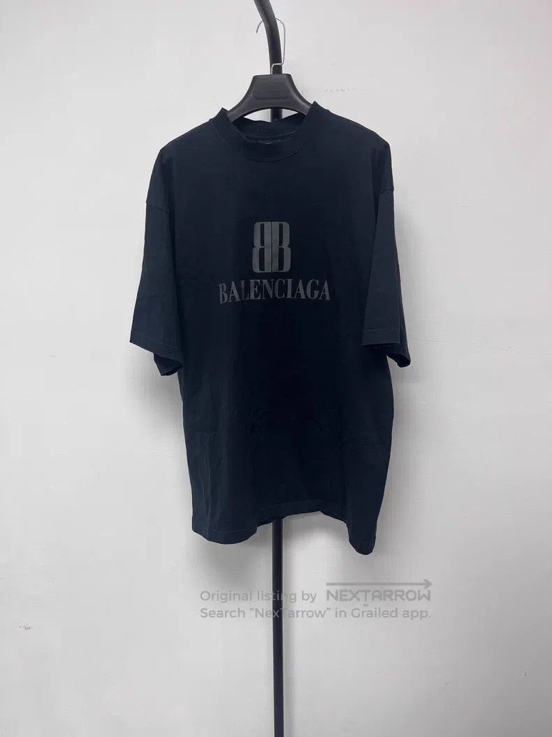 Balenciaga Balenciaga Logo Loose Short Sleeve T-Shirt Size US M / EU 48-50 / 2 - 1 Thumbnail