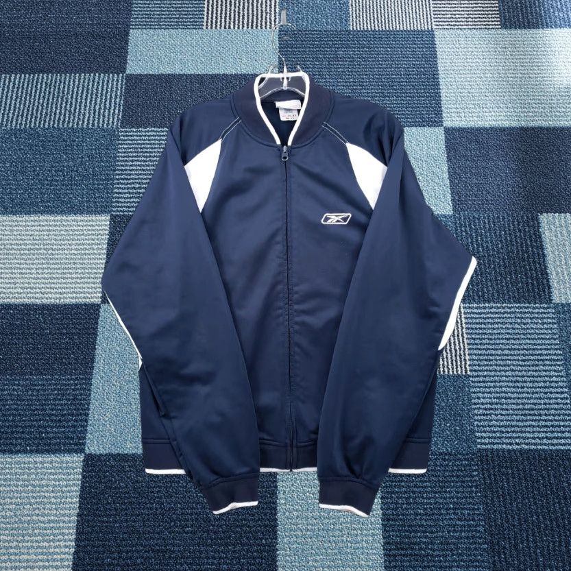 Reebok Reebok Jacket Men L Large Blue Track Full Zip Long Sleeve Soft Sports Activewear Size US L / EU 52-54 / 3 - 1 Thumbnail