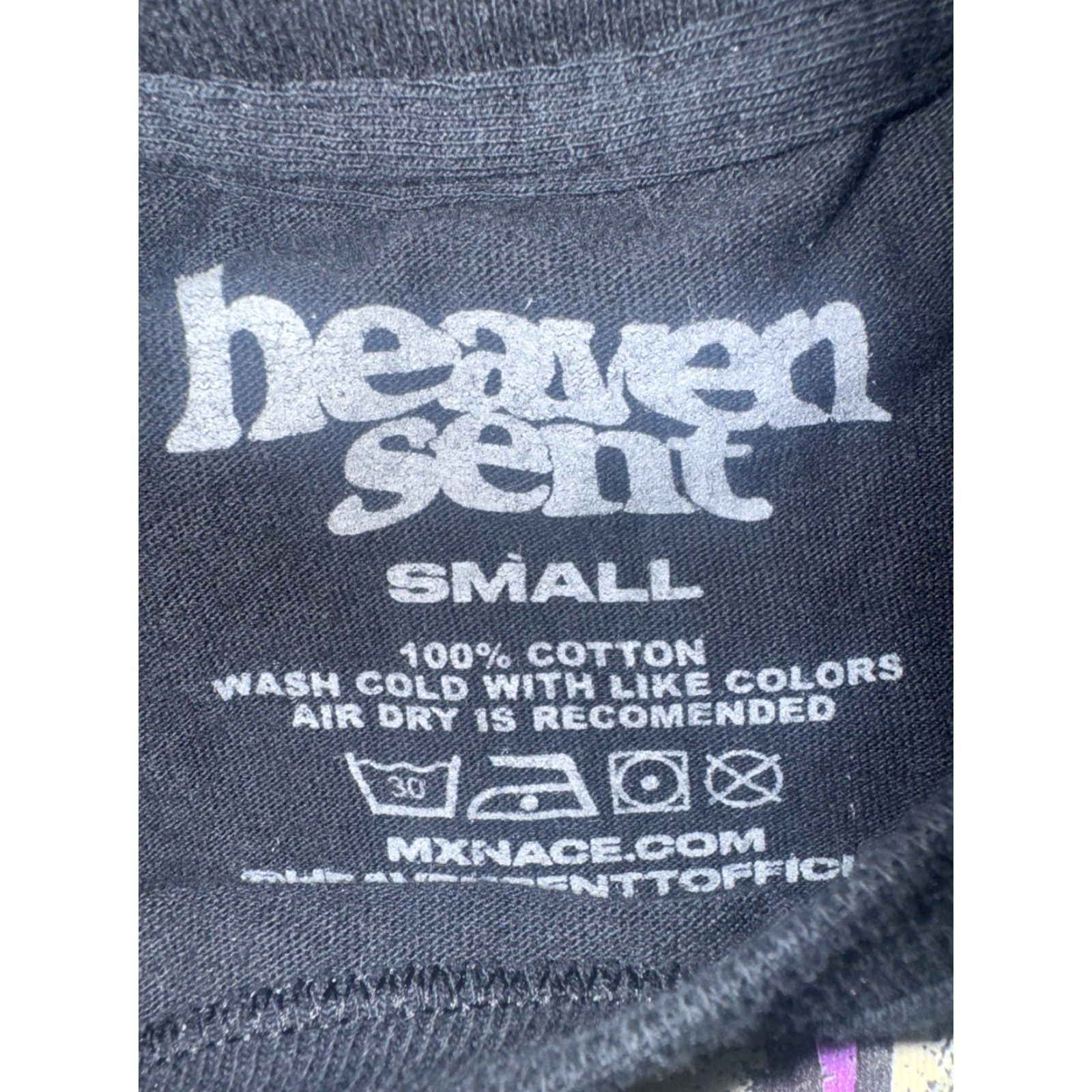 Vintage VINTAGE Heaven Sent Angel Graphic T-Shirt Gothic Black S Mens Size US S / EU 44-46 / 1 - 3 Thumbnail