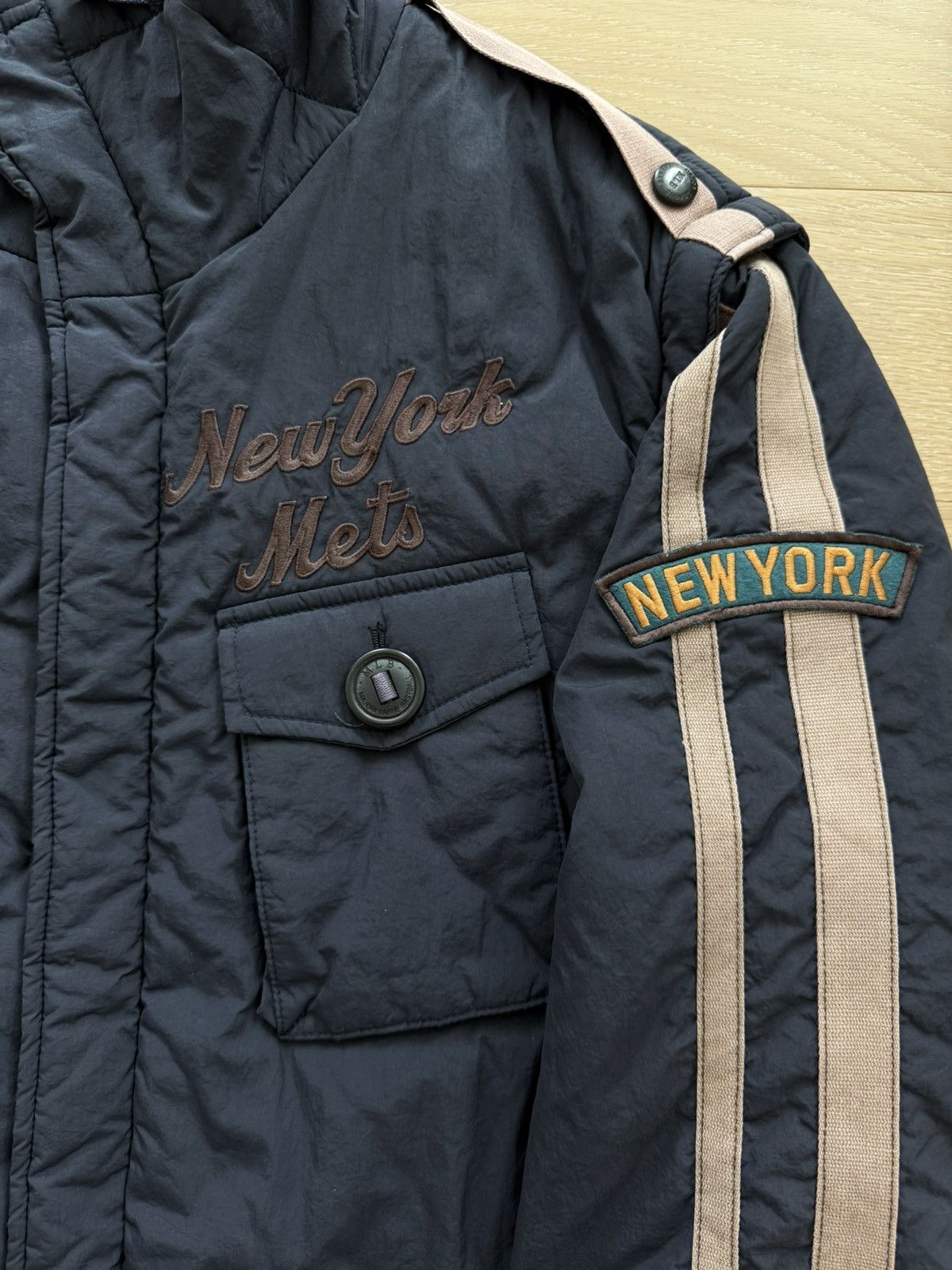 MLB Rare New York Mets MLB Parka Detachable Puffer Vest Size US XL / EU 56 / 4 - 2 Thumbnail