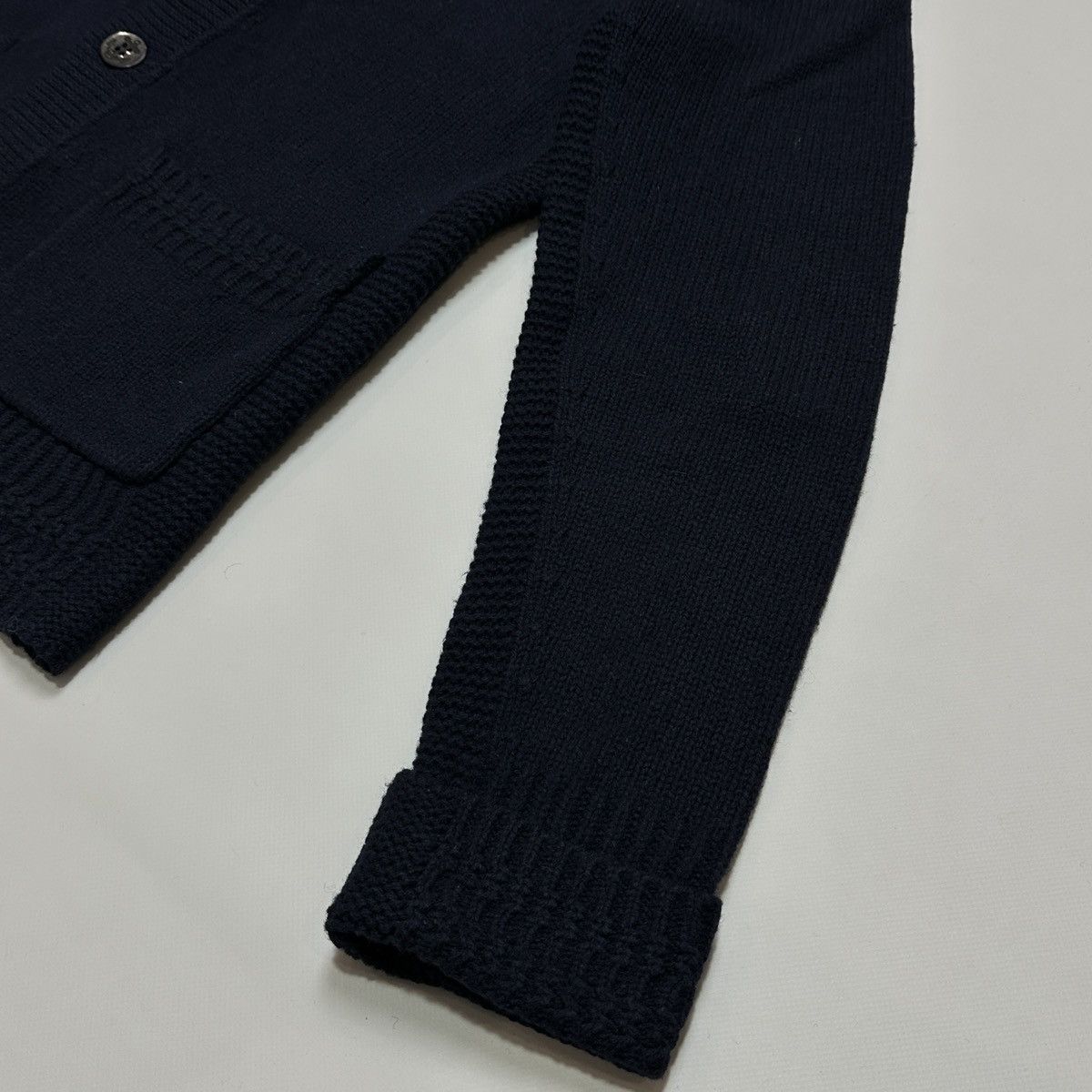 Allsaints ALLSAINTS lamb wool KNIT NAVY CARDIGAN SWEATER military Size US S / EU 44-46 / 1 - 4 Thumbnail