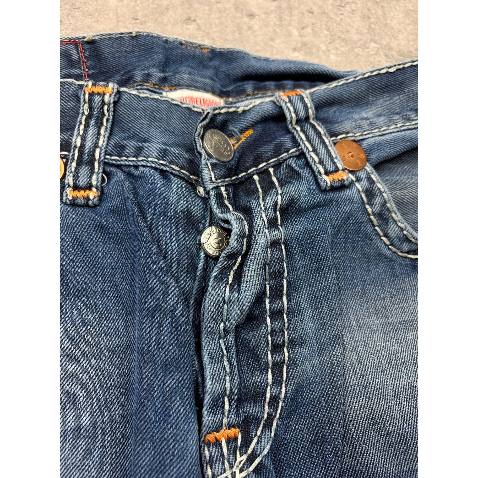True Religion True Religion Straight Jeans Thick Contrast Stitch Y2K Style Size US 38 / EU 54 - 6 Thumbnail