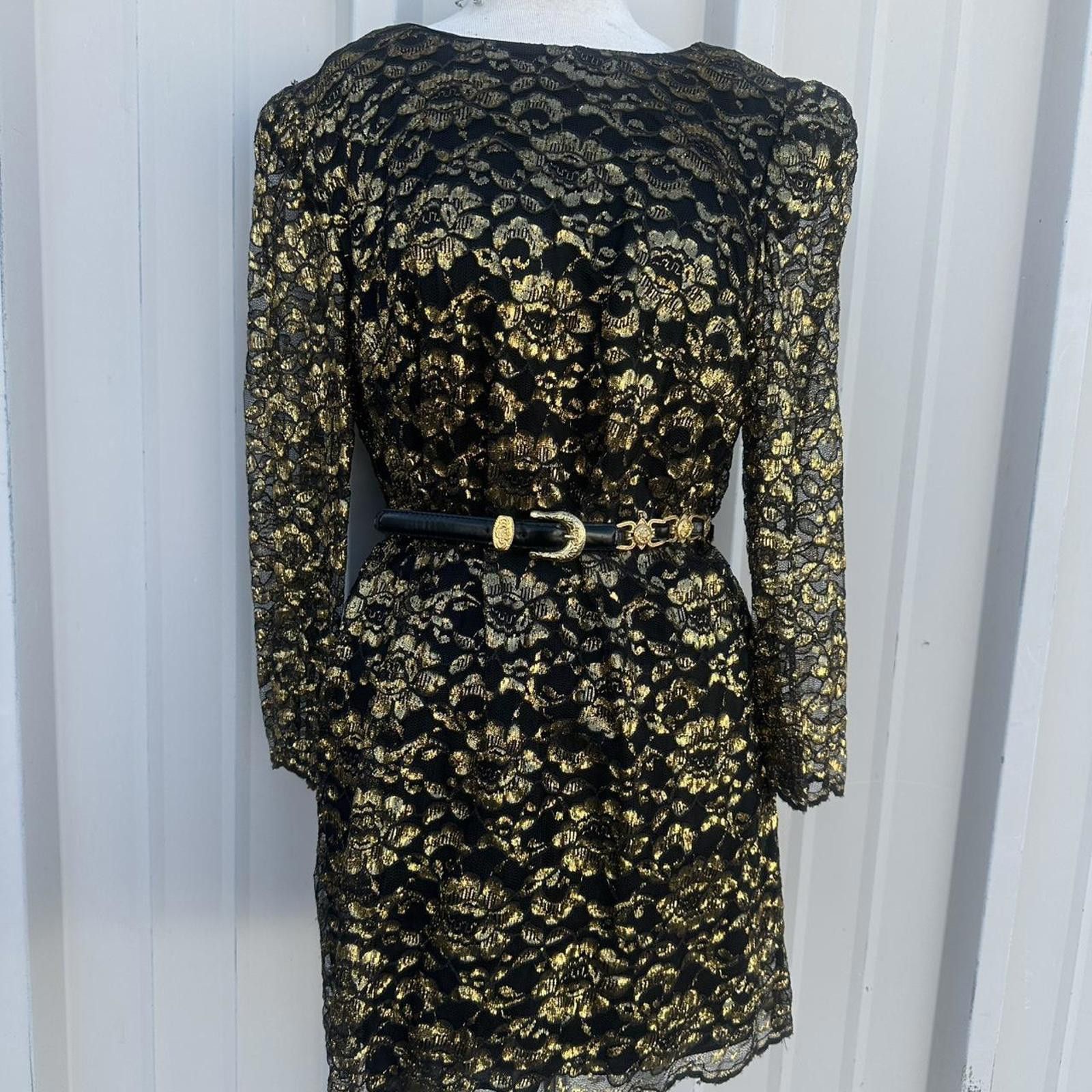Other Vintage lace golden tunic Size L / US 10 / IT 46 - 1 Thumbnail