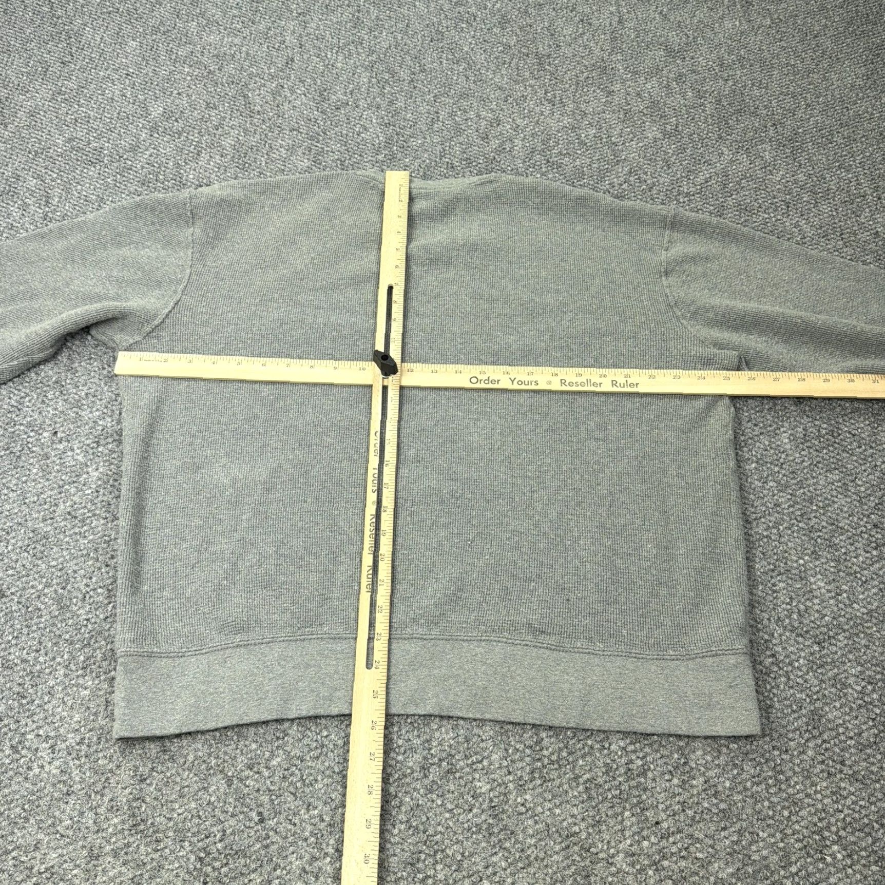 Gap GAP Mens XL Gray Cotton Wool V Neck Waffle Knit Pullover Sweater Casual Warm Size US XL / EU 56 / 4 - 4 Thumbnail