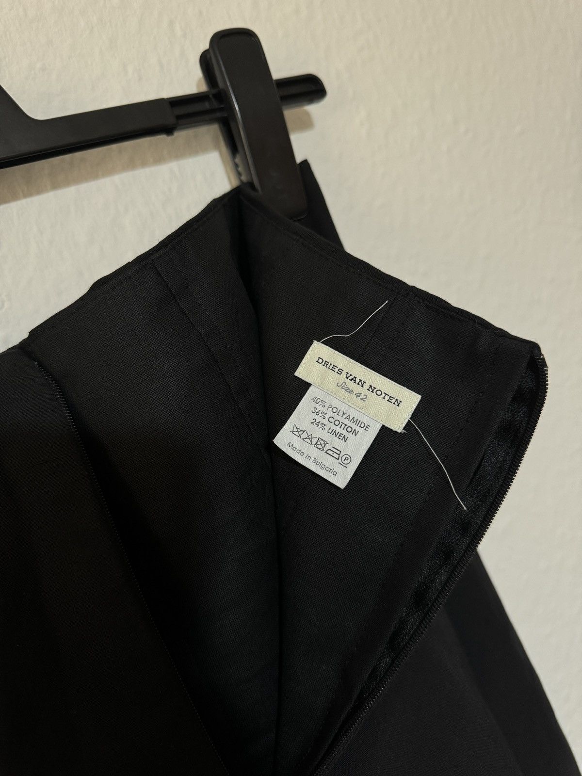 Designer × Dries Van Noten ARCHIVE DRIES VAN NOTEN CARKAS FRAME MAXI BLACK SKIRT SIZE42 Size 28" / US 6 / IT 42 - 11 Thumbnail