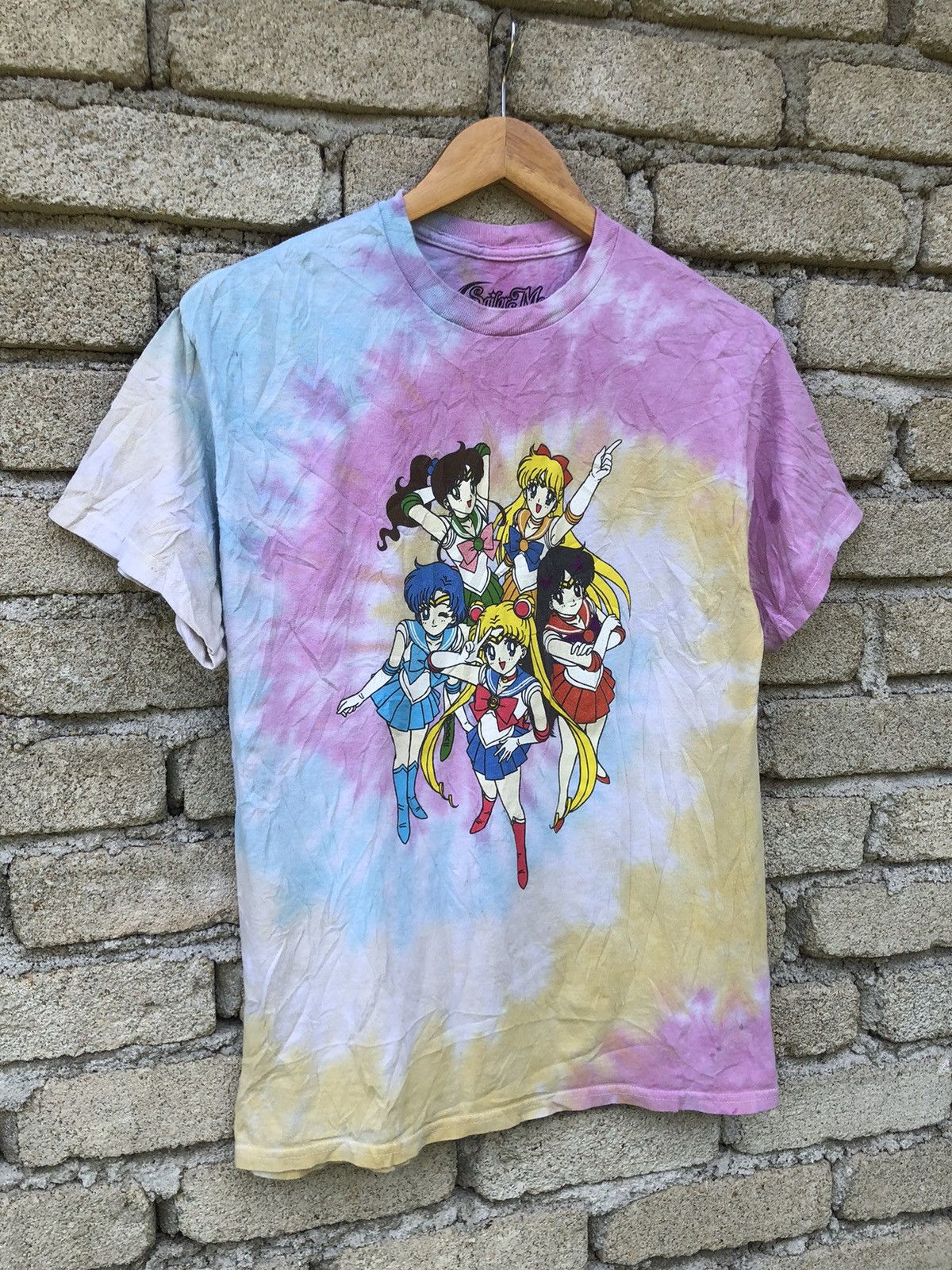 Anime Crazy Anime Sailormoon Full Characters Tye Dye Tshirt Size US M / EU 48-50 / 2 - 5 Thumbnail