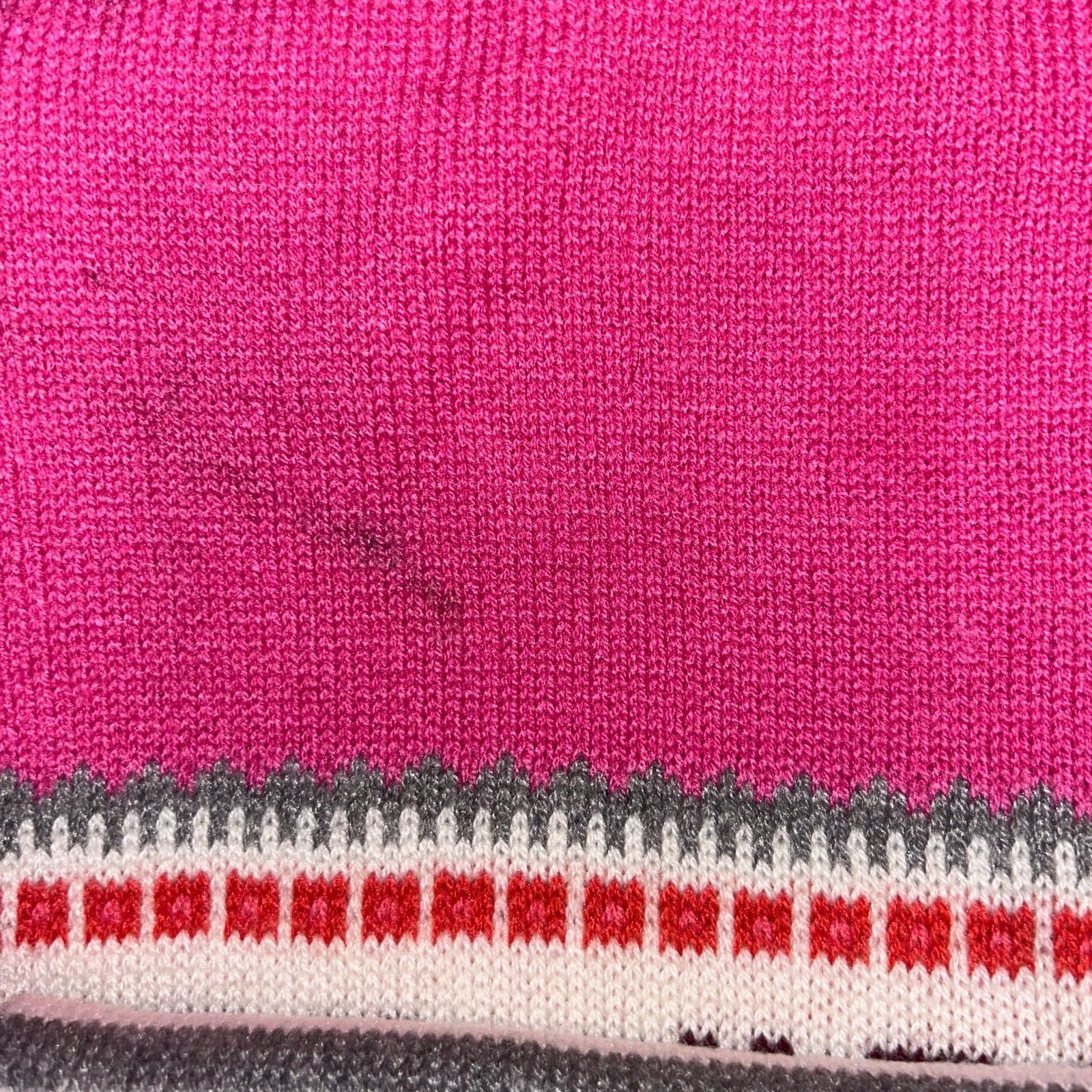 Other Talbots Wool Blend Pink Gray White Rectangle Long Scarf Size ONE SIZE - 8 Thumbnail