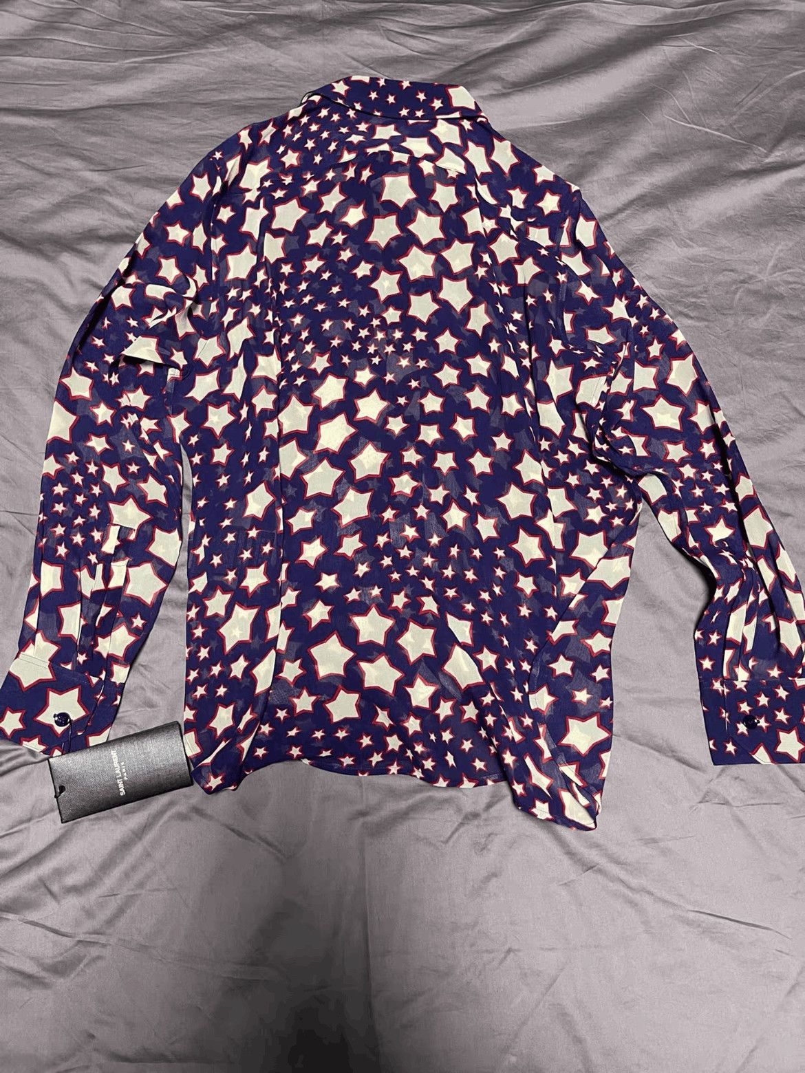 Saint Laurent Paris F44 Saint Laurent Paris 15SS Stars Pattern Shirt Size US M / EU 48-50 / 2 - 2 Thumbnail