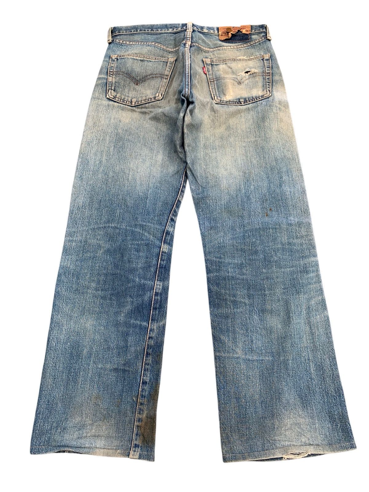 Levi's TRASHER💥VINTAGE LEVIS BIG E SELVEDGE DAMAGE DISTRESSED DENIM Size US 31 - 4 Thumbnail