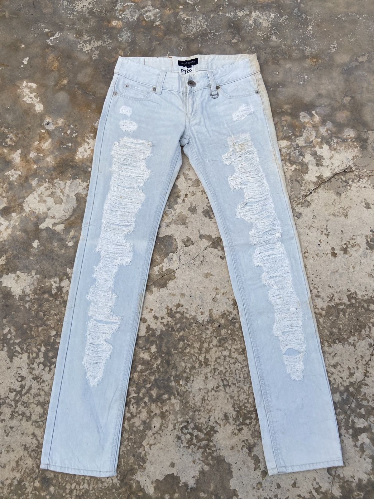 Japanese Brand Jill Stuart Distressed Pant Size US 29 - 1 Thumbnail