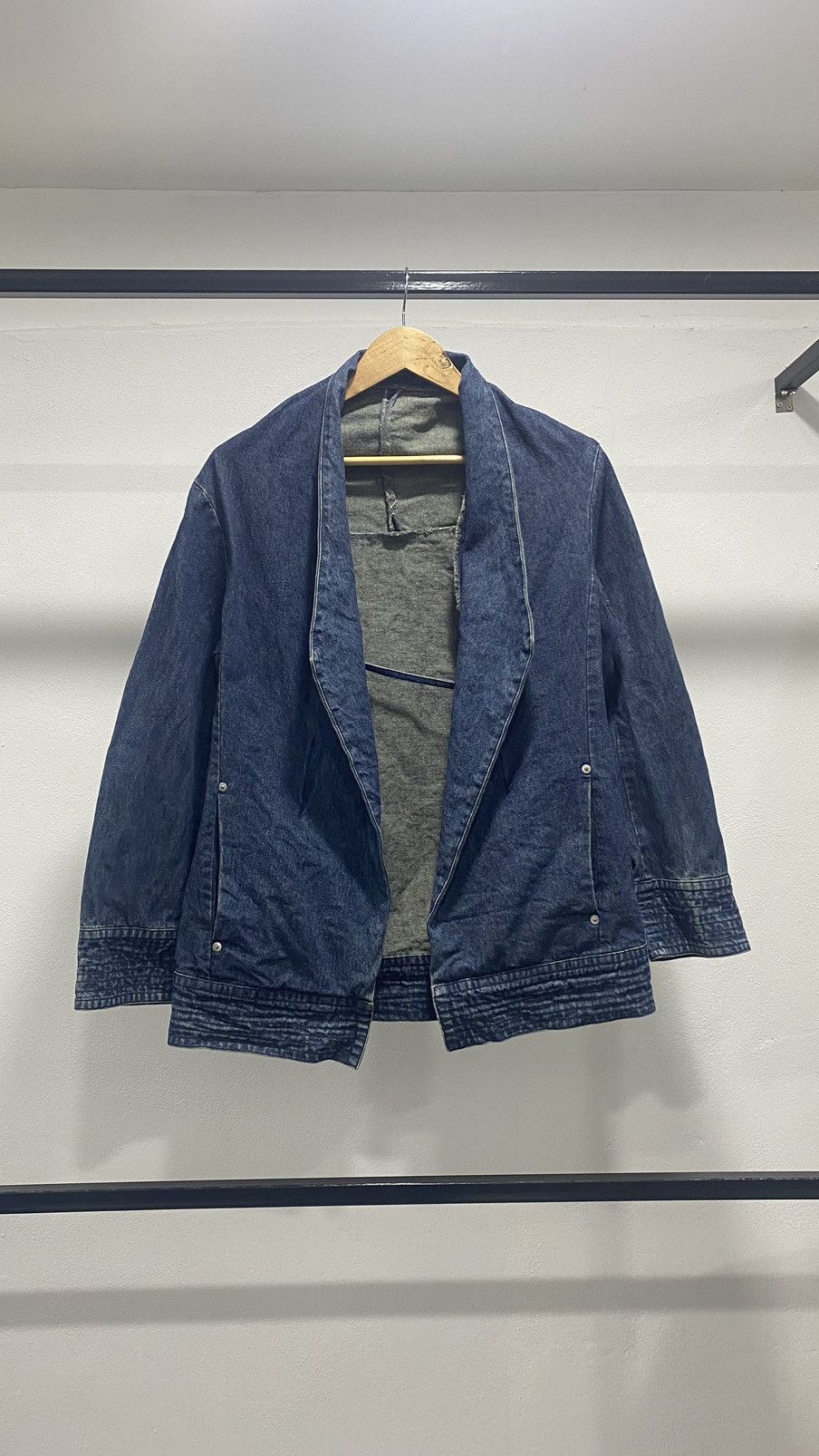 If Six Was Nine Bat-su Denim Punk Jacket Size M / US 6-8 / IT 42-44 - 1 Thumbnail