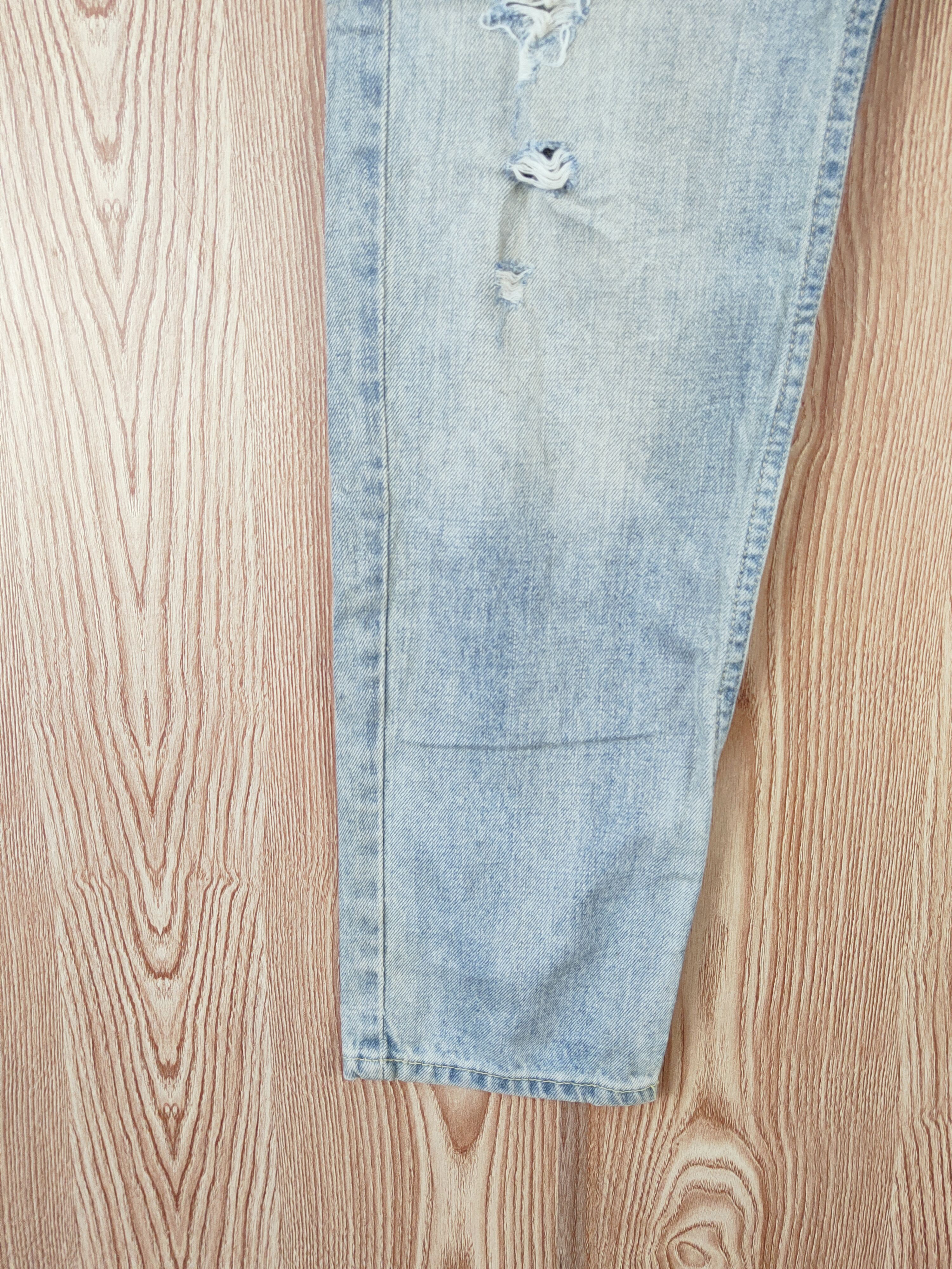 Hollister Hollister Blue Distressed Ripped Skinny Jeans #W632 Size US 34 / EU 50 - 4 Thumbnail