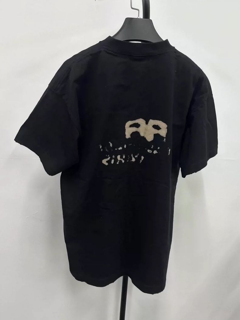 Balenciaga Balenciaga Graffiti Splash Ink Double B Print Washed Old D Size US M / EU 48-50 / 2 - 2 Thumbnail