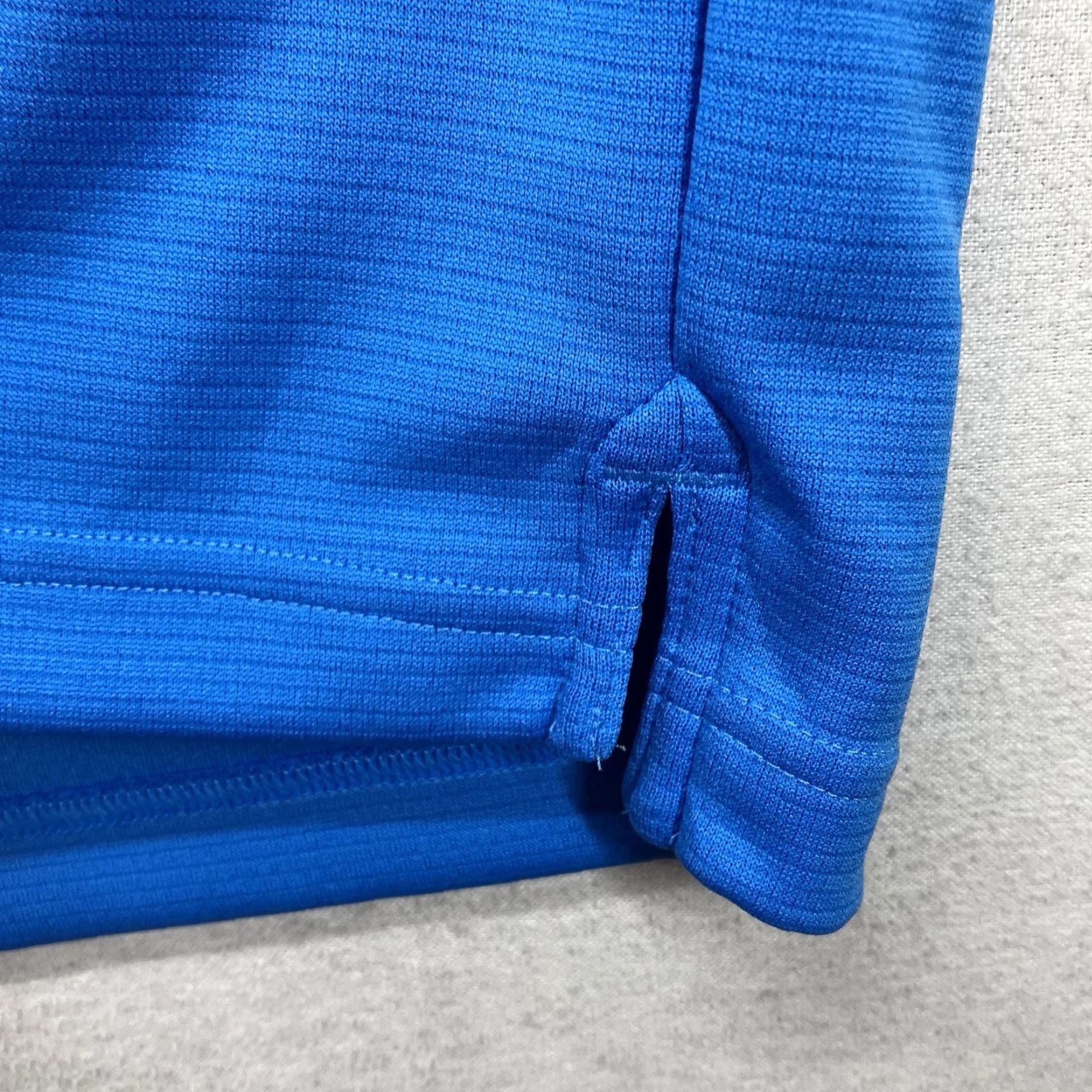 Under Armour Under Armour Polo Shirt Mens Large Loose Fit Blue Striped Short Sleeve Size US L / EU 52-54 / 3 - 7 Thumbnail