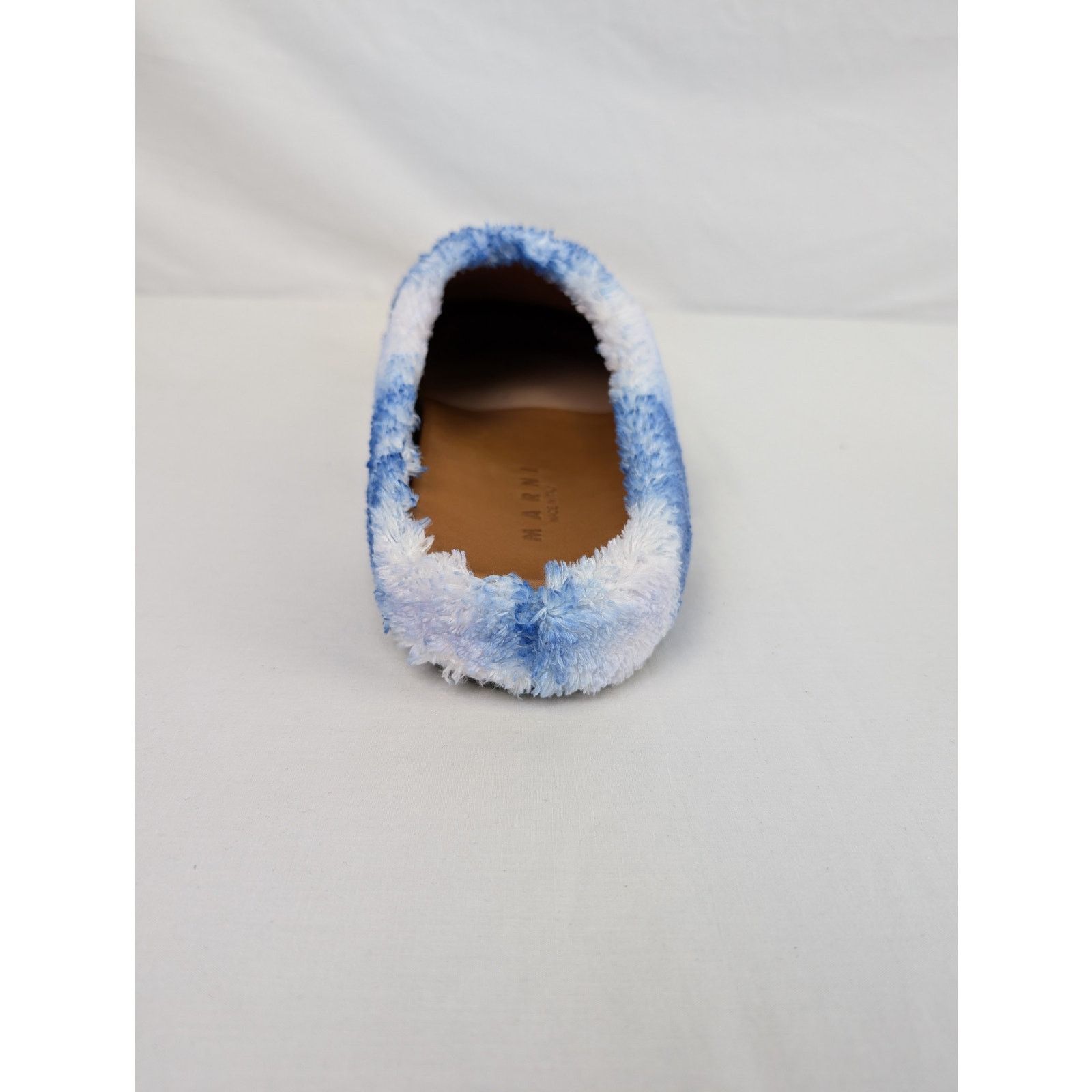 Marni o1rshd1 Furry Fussbet Mules / Slippers in Blue Size US 12 / EU 45 - 12 Thumbnail