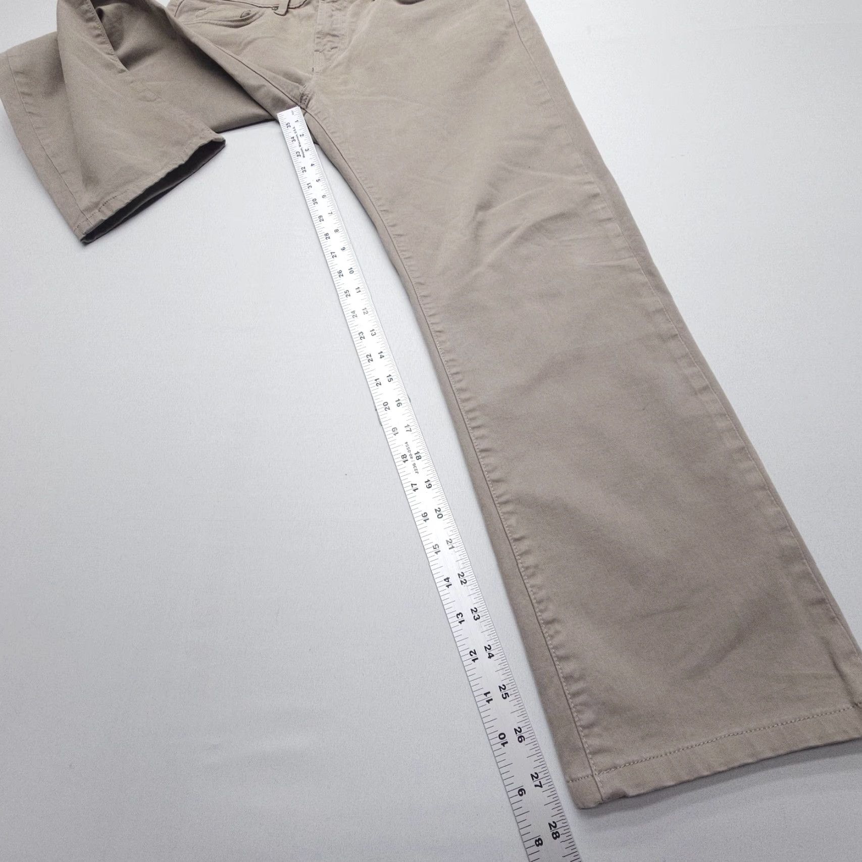 J Brand J. Brand Kane 5-Pocket Pants Mens 34 Chino Khaki Beige Cotton Twill Regular Straight Pocket 5-Design Vintage No Women Mens Size US 34 / EU 50 - 4 Thumbnail