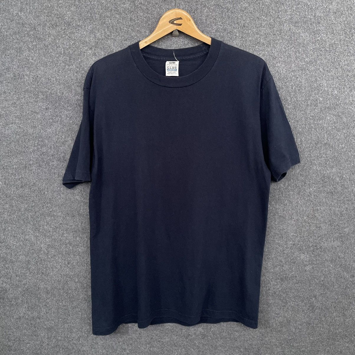 Vintage Vintage Proclub Navy Blank Nice & Crispy Cotton T Shirt Size US L / EU 52-54 / 3 - 1 Thumbnail