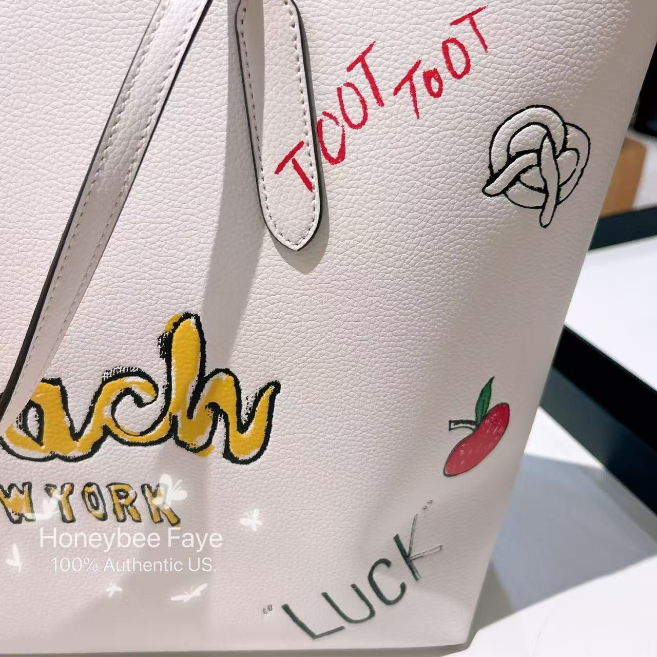 Coach NWT Coach City Tote Bag With Sketch Print CAK18 Size ONE SIZE - 4 Thumbnail
