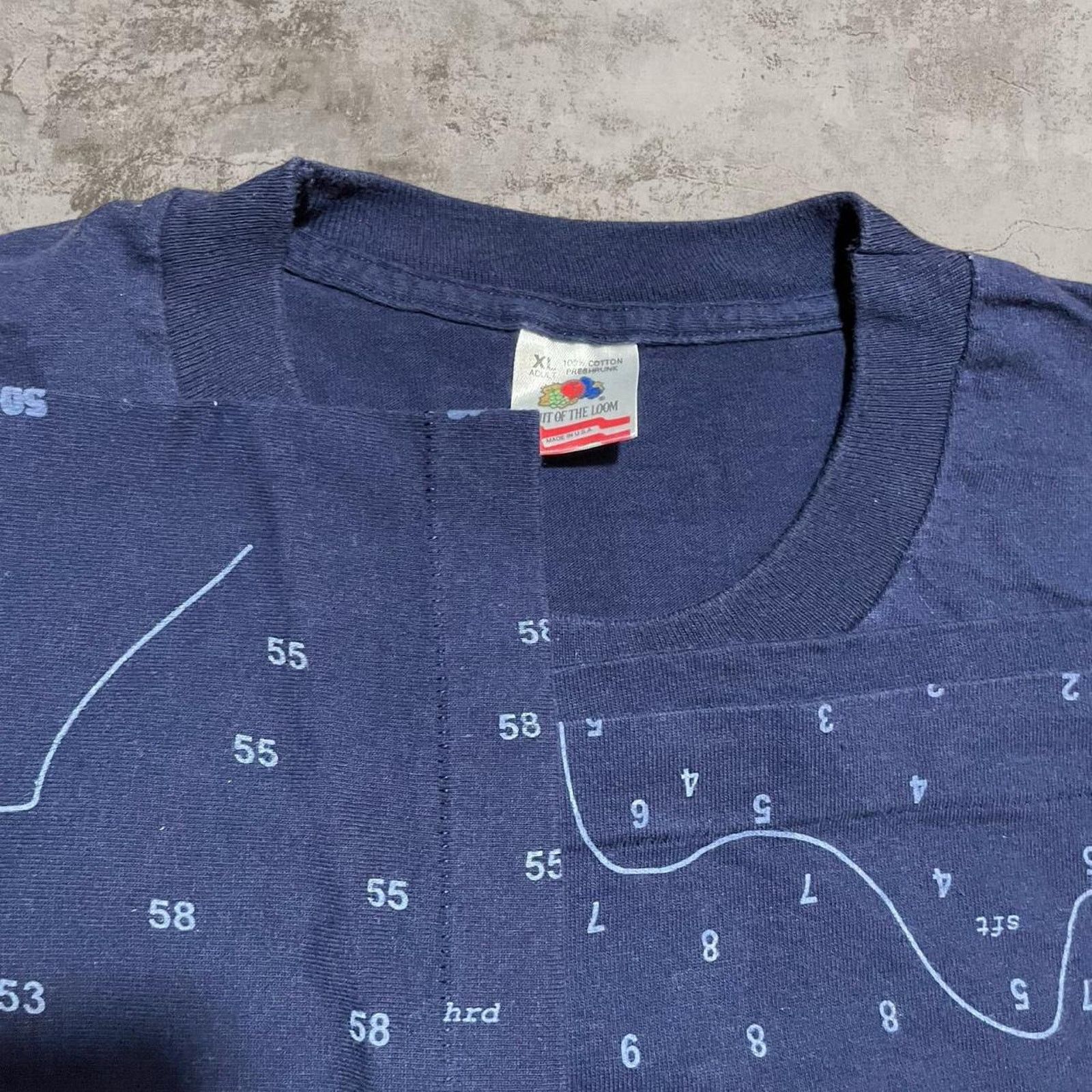 Fruit Of The Loom 90s single stitch Navy blue sailboat aop graphic tee XL Size US XL / EU 56 / 4 - 3 Thumbnail
