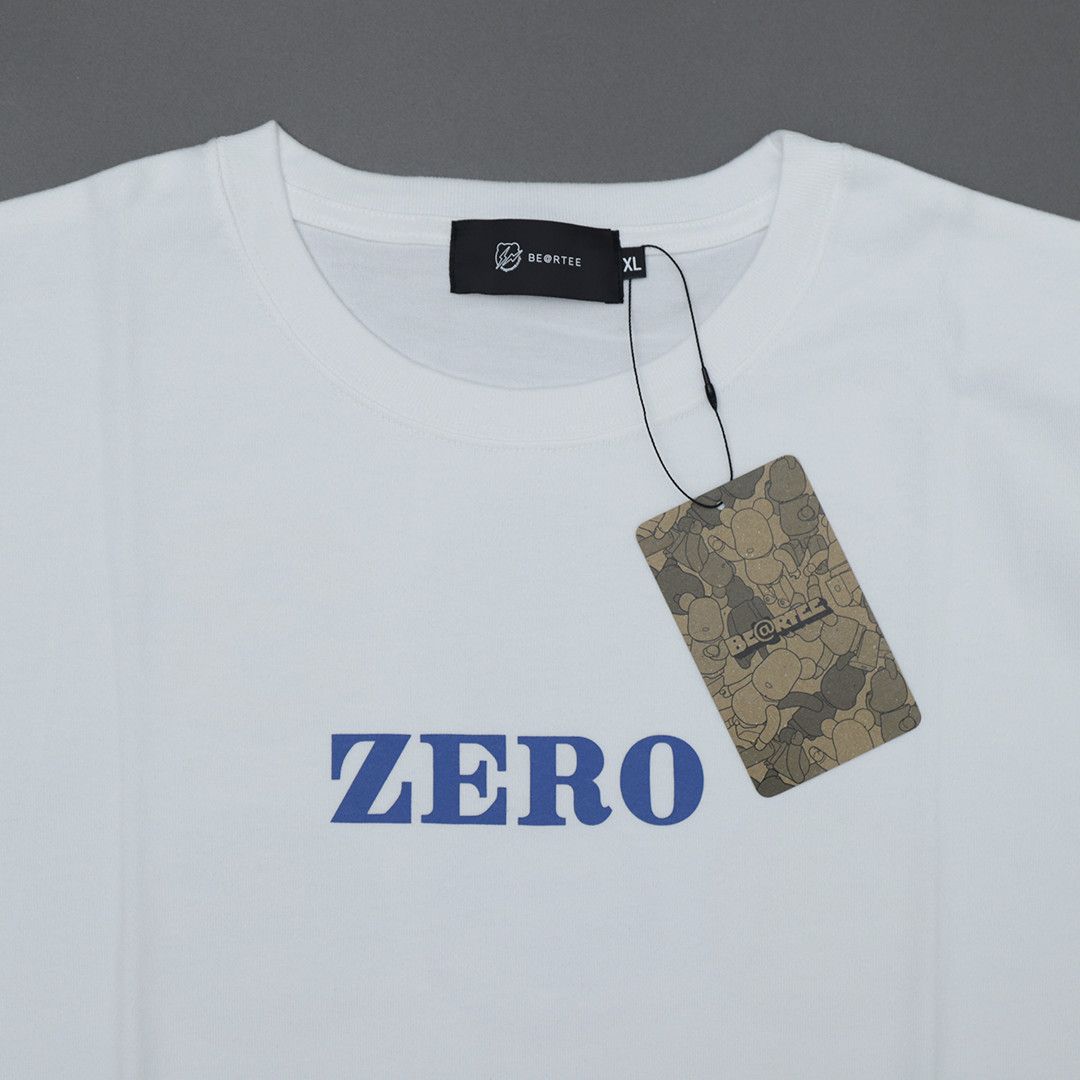 Medicom Toy White "Zero" Bearbrick Beartee T-Shirt Size US XL / EU 56 / 4 - 3 Thumbnail