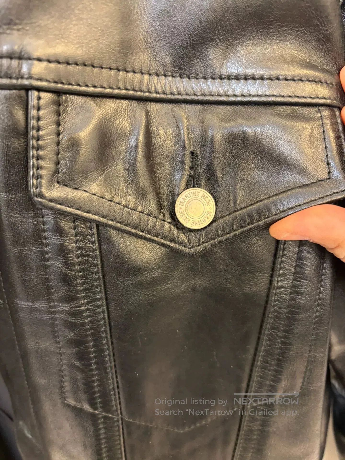 Martine Rose Martine Rose 18AW Oversized Leather Jacket. Size US M / EU 48-50 / 2 - 3 Thumbnail
