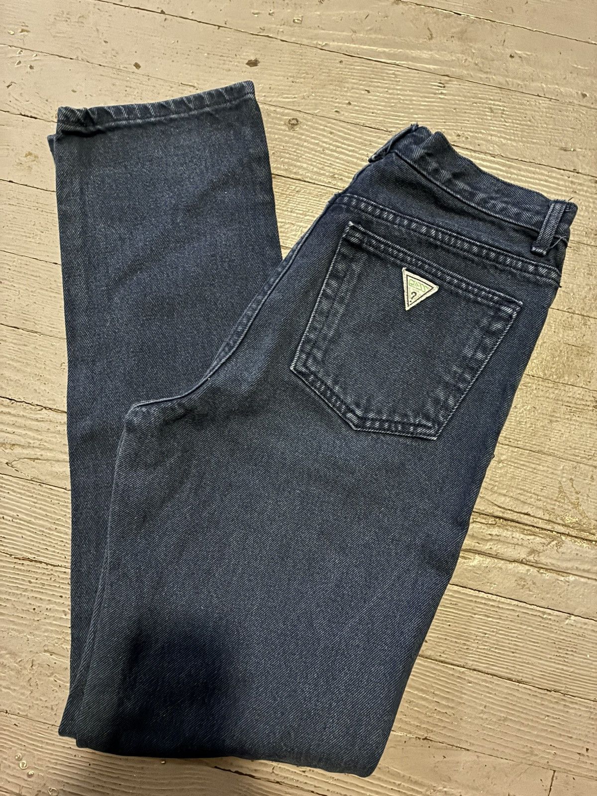 Guess Vintage 90s Guess USA Made 31x34 Dark Wash Straight Leg Size US 31 - 1 Thumbnail