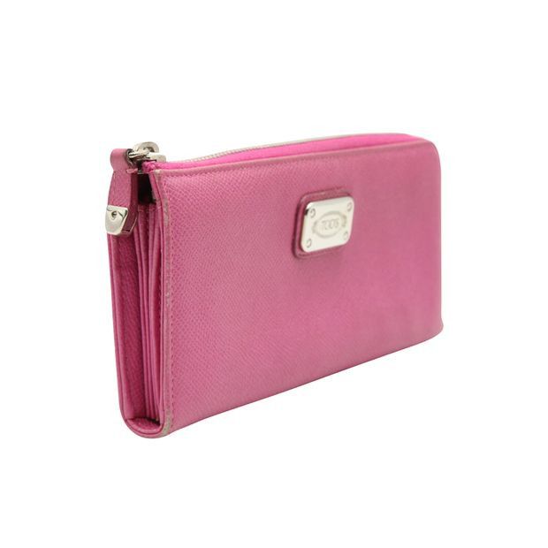 image of Tods Tod's Pink Zip Around Wallet, Women's