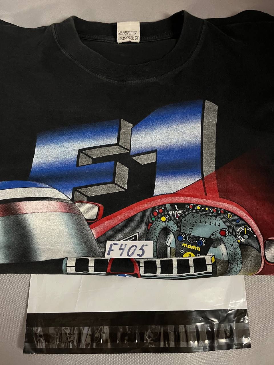 Vintage Formula One Racing Tee Shirt Vintage 1996 Black Size US XL / EU 56 / 4 - 14 Thumbnail
