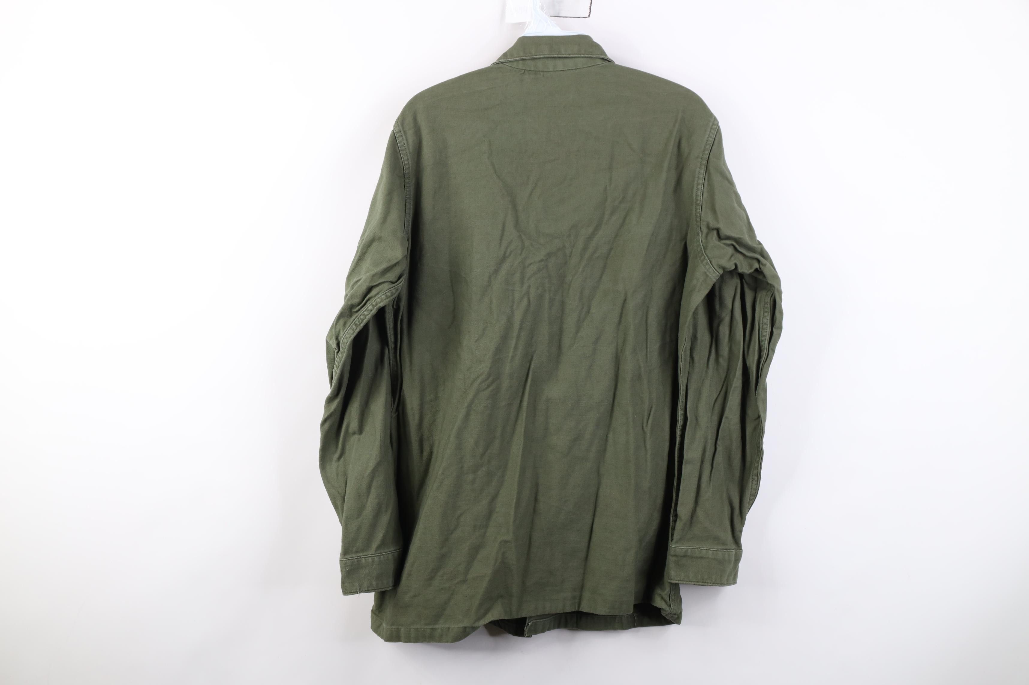 Vintage Vintage 60s Vietnam War Sateen Cotton OG 107 Shirt Jacket Size US M / EU 48-50 / 2 - 16 Thumbnail