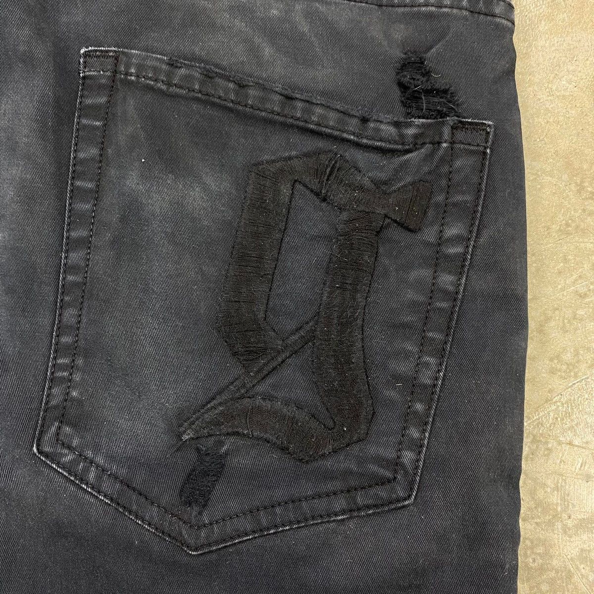 John Galliano Distressed Slim Fit Jeans Size US 30 / EU 46 - 4 Thumbnail