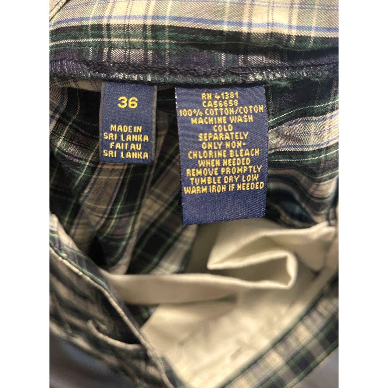 Polo Ralph Lauren Polo Ralph Lauren Men's Classic Navy Plaid Cotton Shorts 36 9.5" Inseam Lightweight Casual Multicolor Size US M / EU 48-50 / 2 - 5 Thumbnail