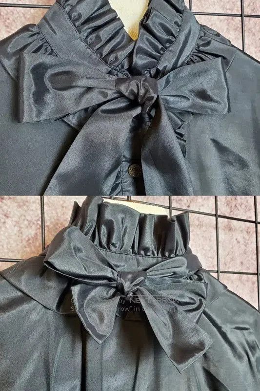 Yves Saint Laurent YSL Black Silk Blend Long Sleeve Blouse . Size S / US 4 / IT 40 - 5 Thumbnail