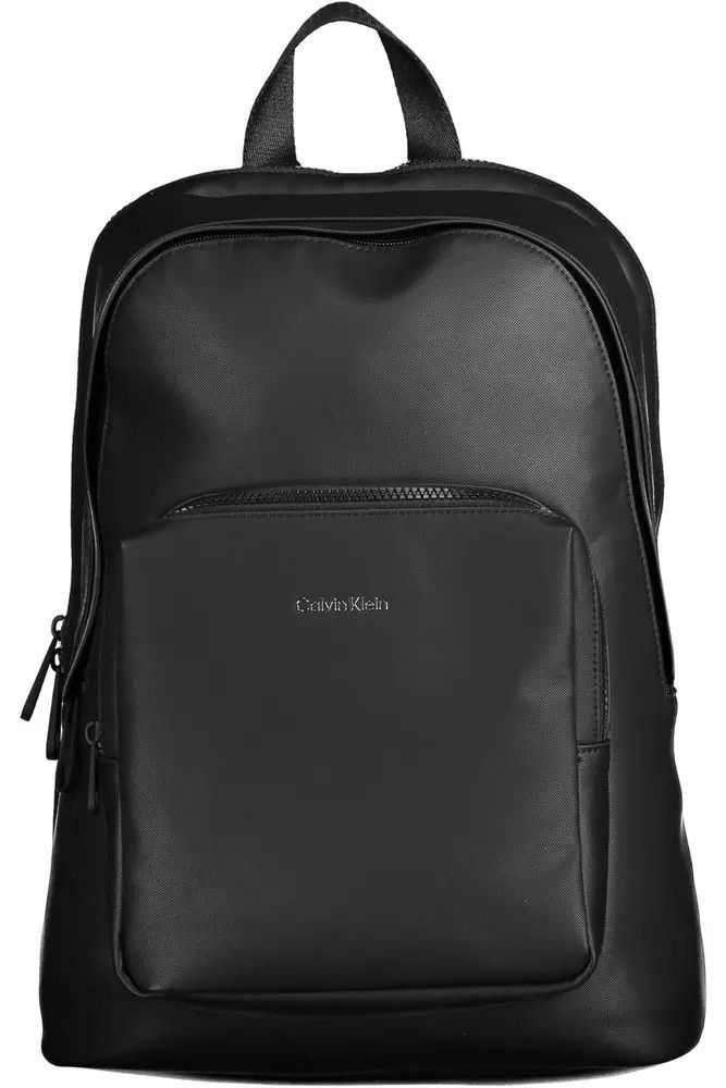 Calvin Klein Black Polyester Men Men's Backpack Size ONE SIZE - 1 Thumbnail