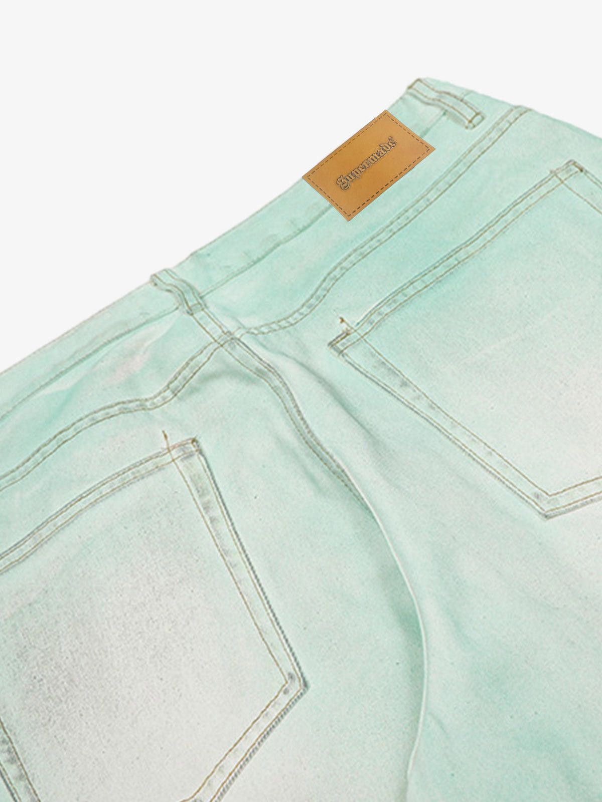 Other Distressed Handmade Luminous Mud-dyed Paint Jeans Size US 33 - 4 Thumbnail