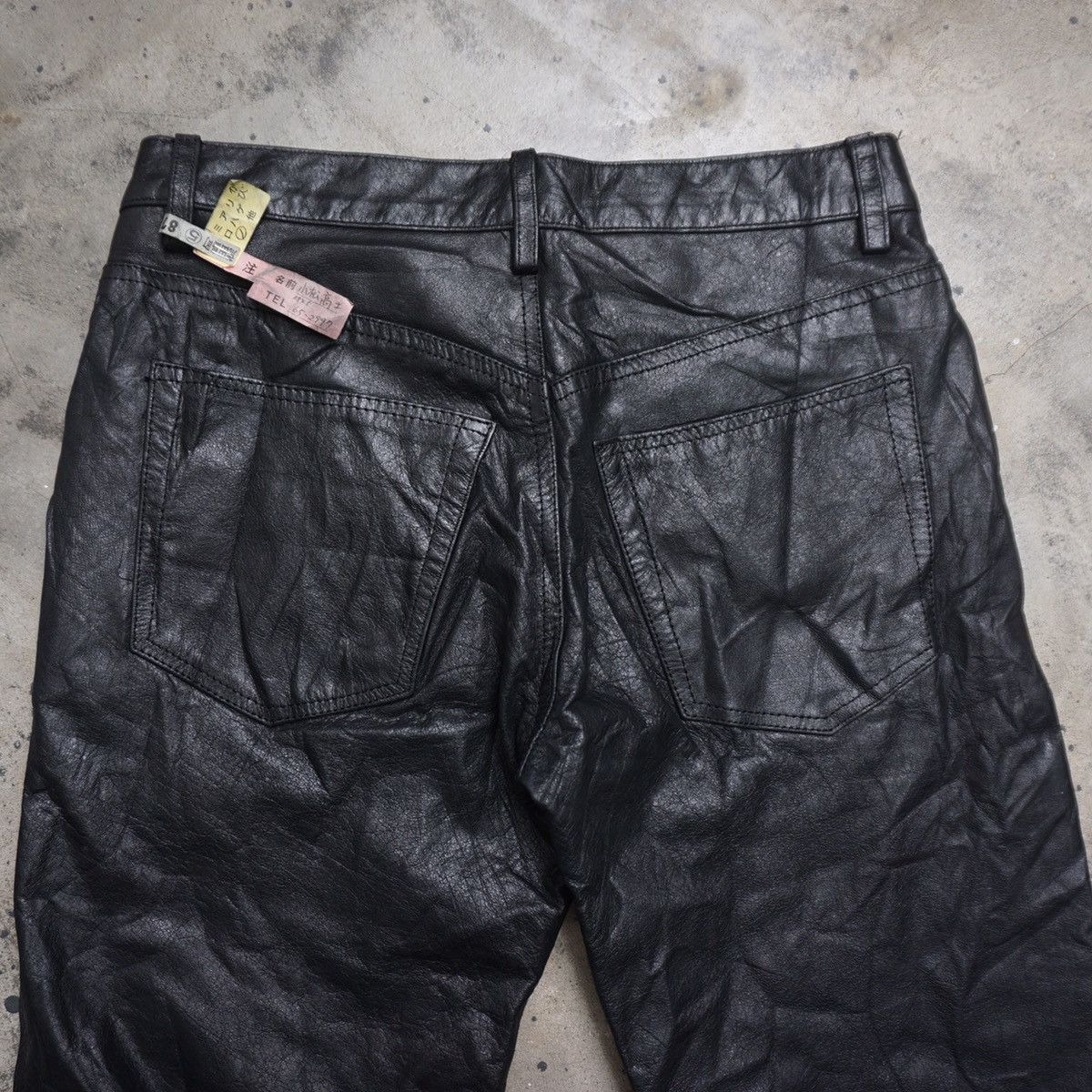 Genuine Leather × Japanese Brand × Leather Horn work Genuine Leather Pant Size US 30 / EU 46 - 7 Thumbnail