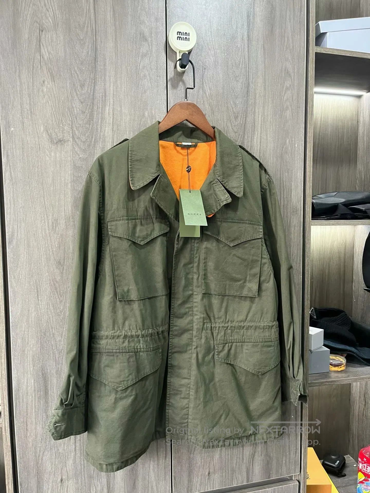 Gucci gucci m65 jacket with red green stripes. Size US L / EU 52-54 / 3 - 2 Thumbnail