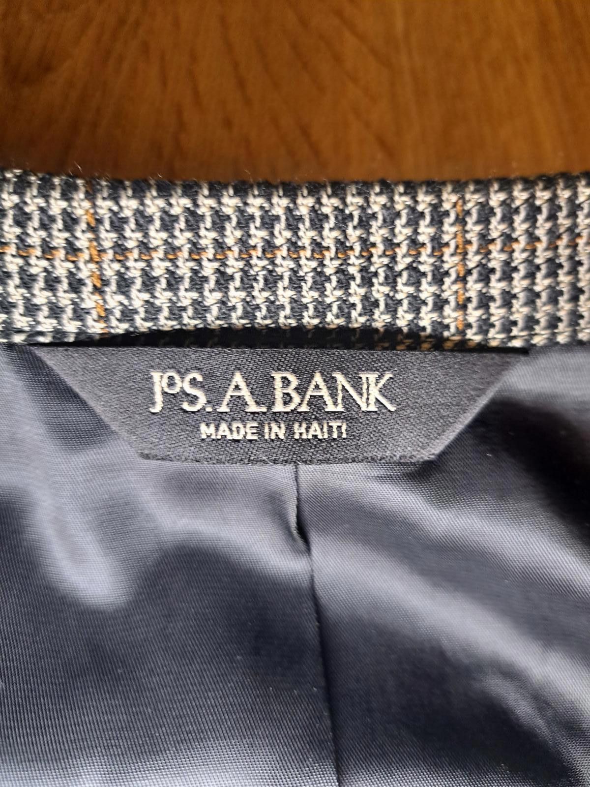 Jos. A. Bank NEW Jos A Bank Sport Coat Mens 40R Houndstooth Silk Wool Size 40R - 5 Thumbnail