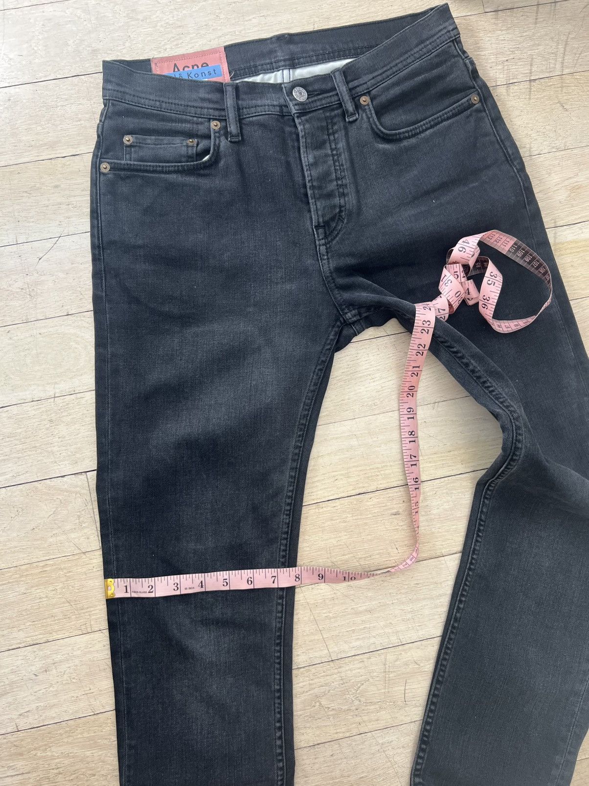 Acne Studios Acne Studios - River Used Blk Jeans (29/32) Size US 29 - 15 Thumbnail