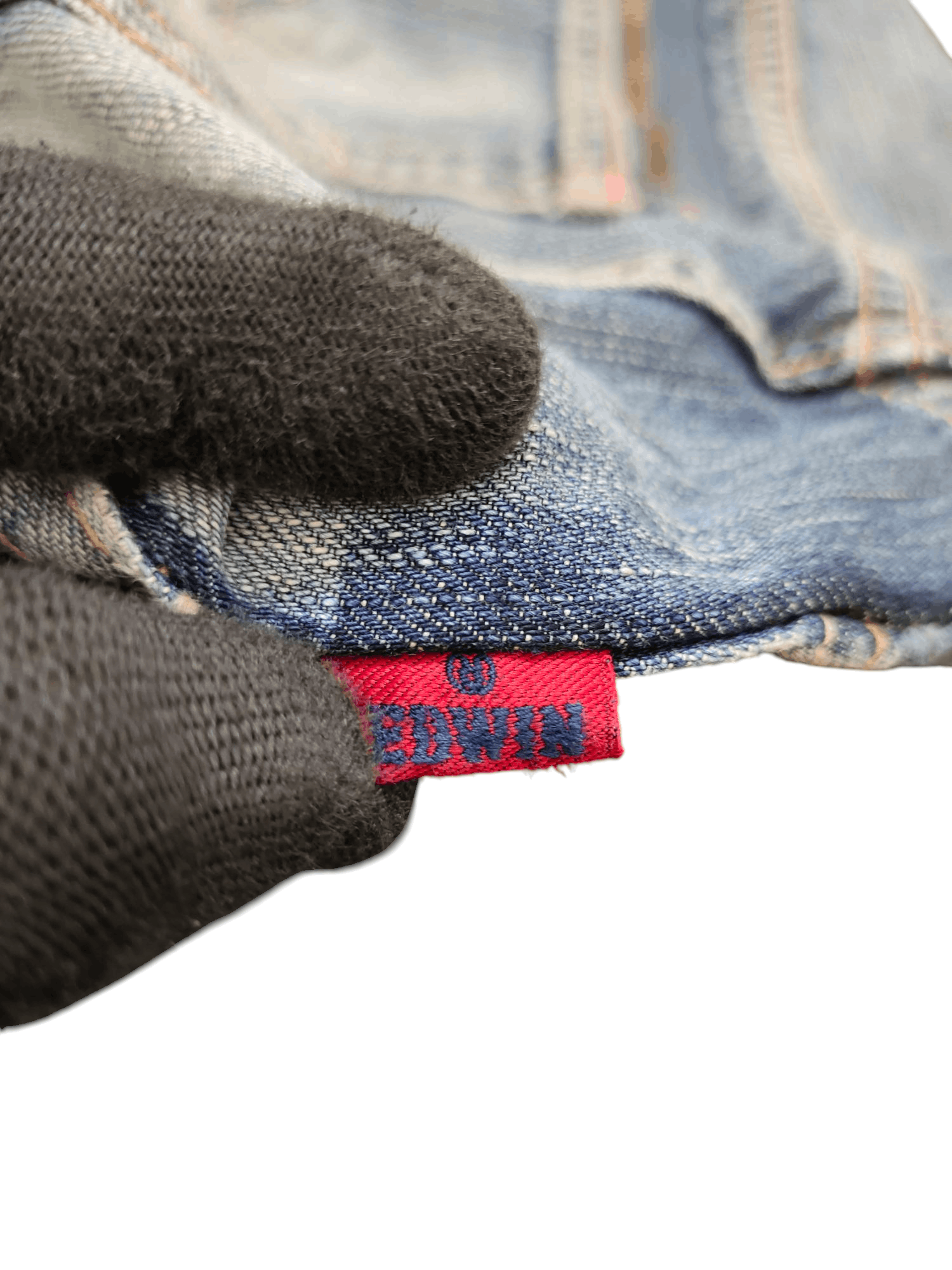 Number (N)ine × Undercover Vintage Edwin 503 Japan Clawmark Distress Faded Denim Jeans Size US 34 / EU 50 - 10 Thumbnail