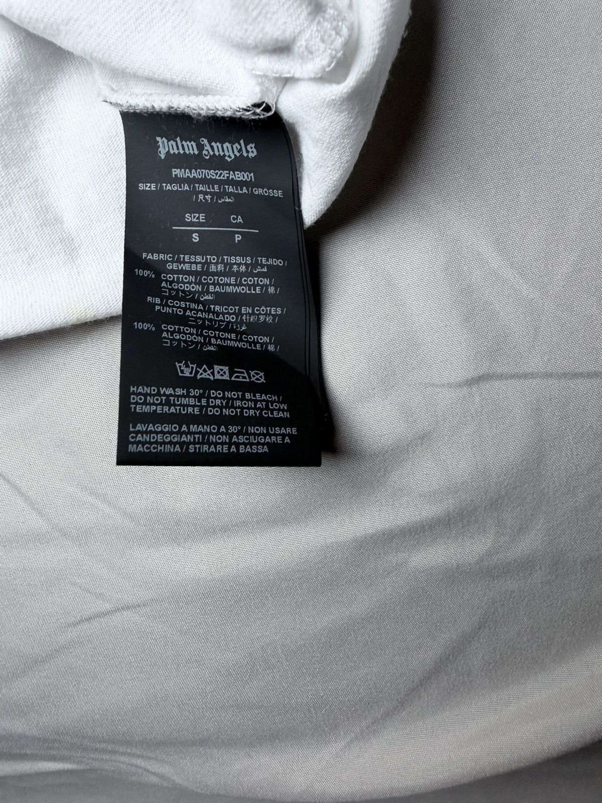 Palm Angels Palm Angels White Logo T-Shirt Size S – Read description Size US S / EU 44-46 / 1 - 5 Thumbnail