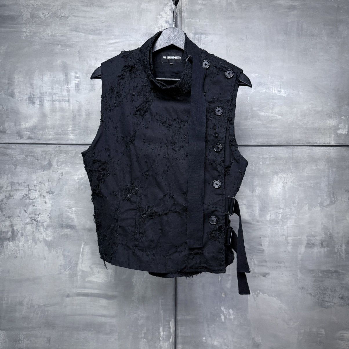 Ann Demeulemeester Distressed vest with straps and lace back S-M Size M / US 6-8 / IT 42-44 - 2 Thumbnail