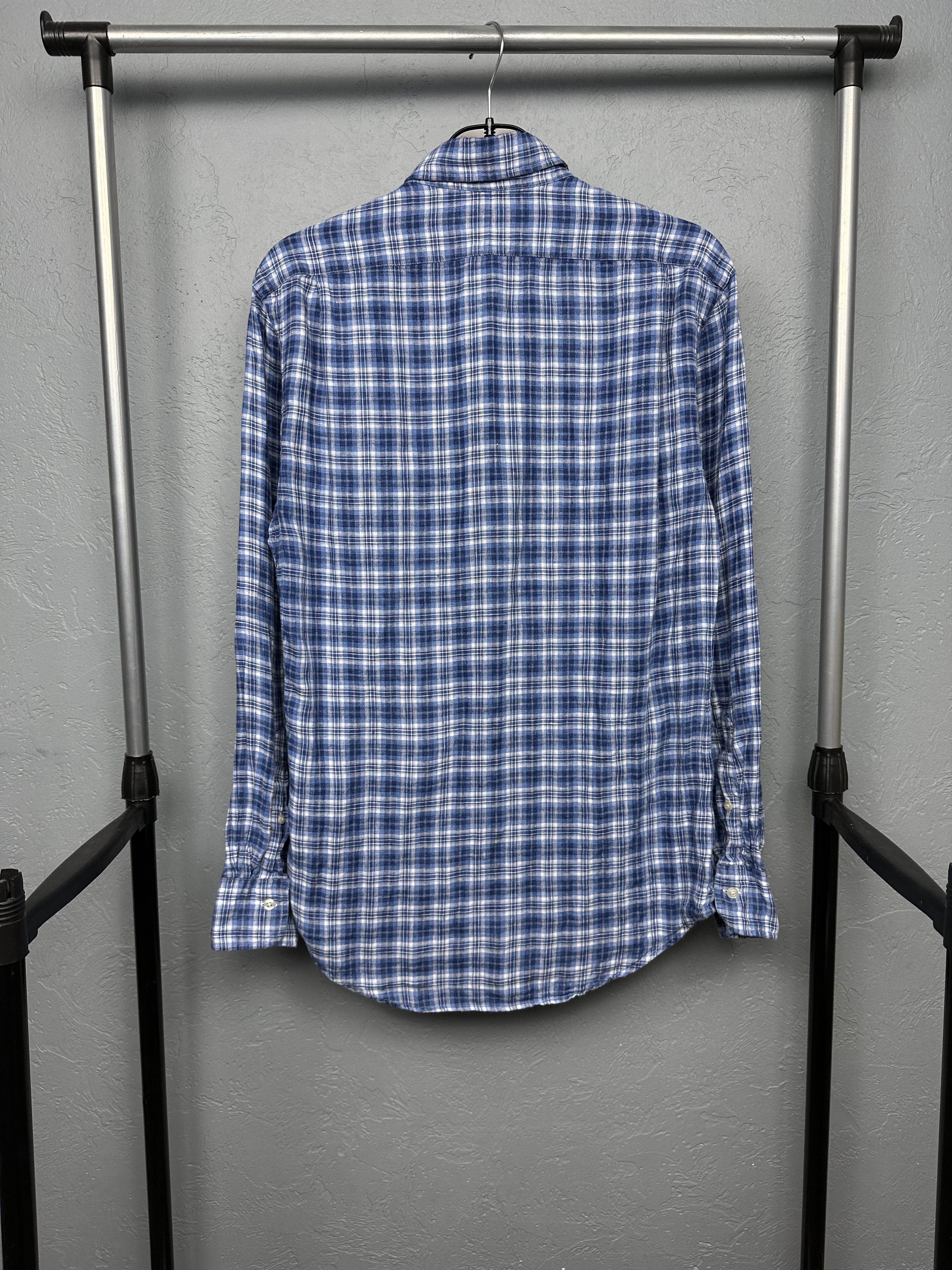Polo Ralph Lauren × Ralph Lauren × Vintage Polo Ralph Lauren Mens LINEN Long Sleeve Shirt Y2K Size US S / EU 44-46 / 1 - 7 Thumbnail