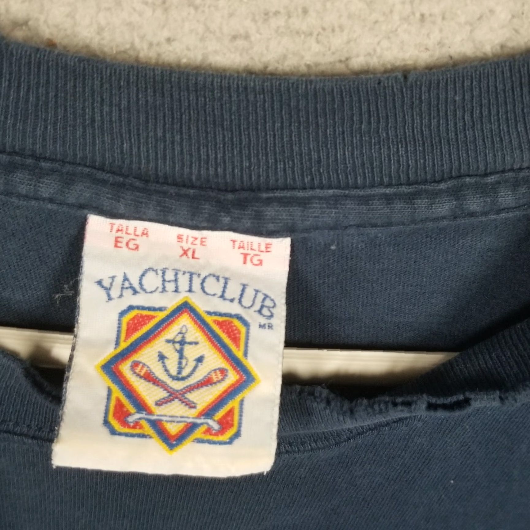 Vintage VINTAGE YachtClub Men's T-Shirt XL Blue Moab Utah Lizard Graphic Souvenir Tee Short Sleeve Cotton Travel Nature Animals Size US XL / EU 56 / 4 - 4 Thumbnail