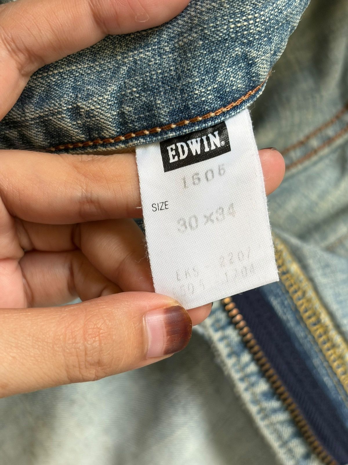 Edwin Vintage Edwin 505Z Selvedge Distressed Loose Jeans Size US 30 / EU 46 - 5 Thumbnail