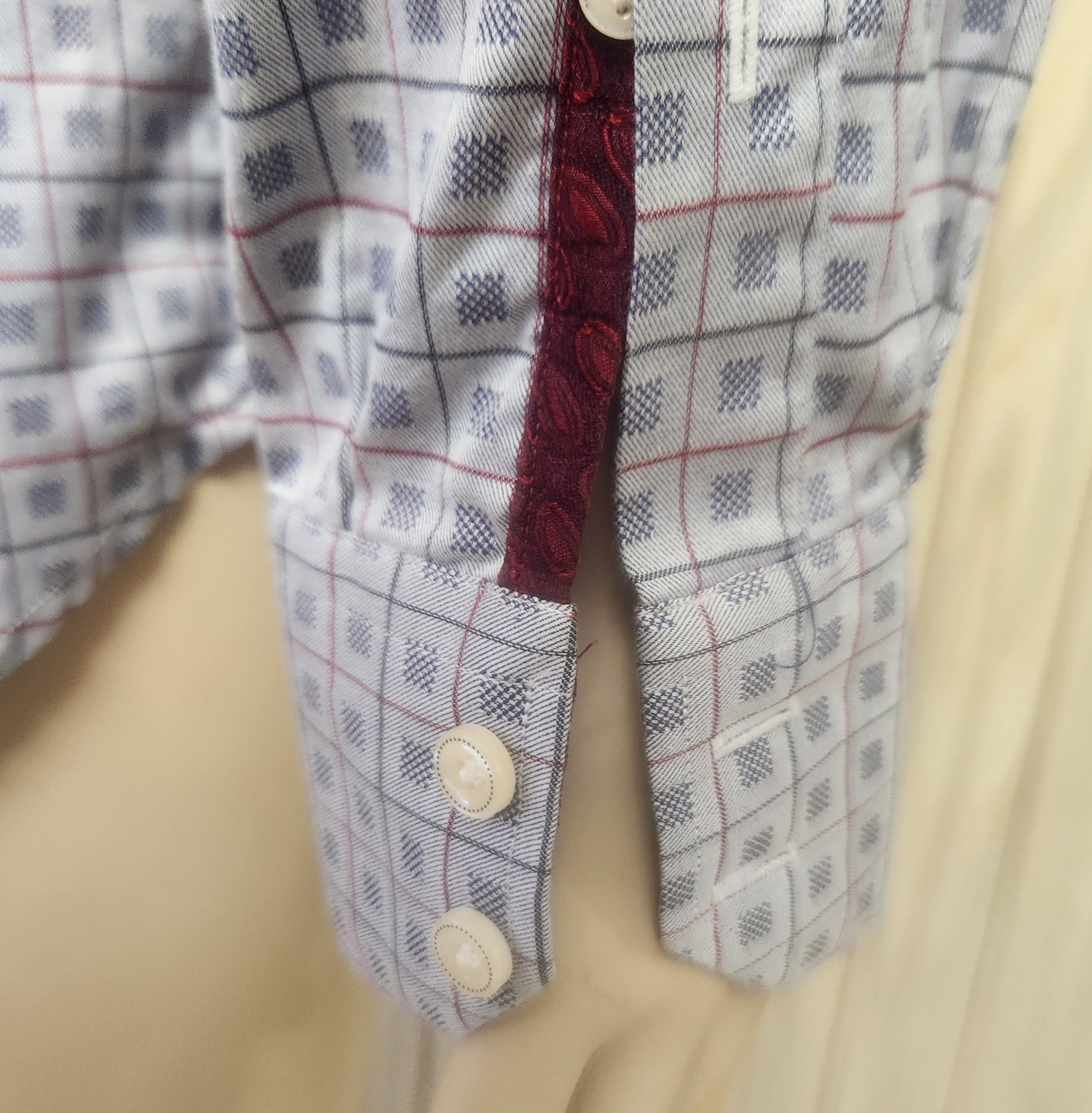 Robert Graham Robert Graham shirt L silver check white collar Size US L / EU 52-54 / 3 - 6 Thumbnail