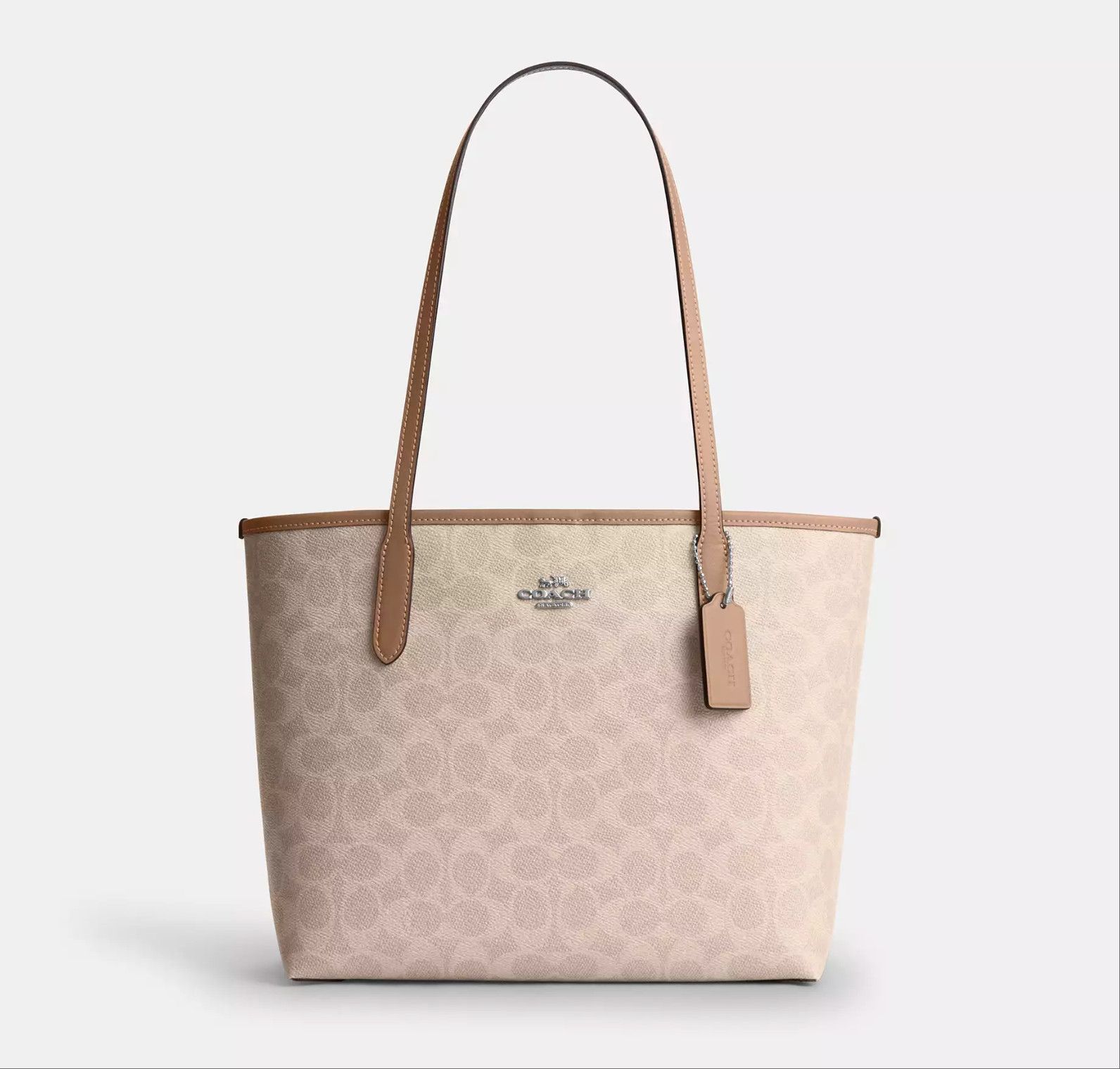 Coach Medium City Tote Bag In Signature Canvas CDX82 Size ONE SIZE - 10 Thumbnail